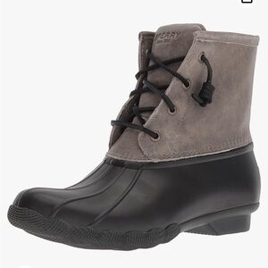 SPERRY Saltwater Duck Boots Lace Up Waterproof Rain Winter Boots #1276